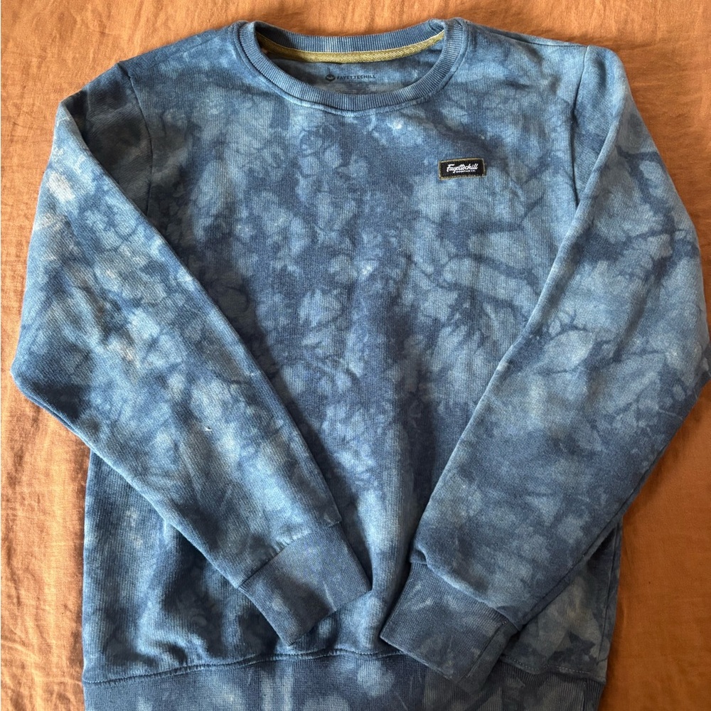 Shibori crew neck sweatshirt